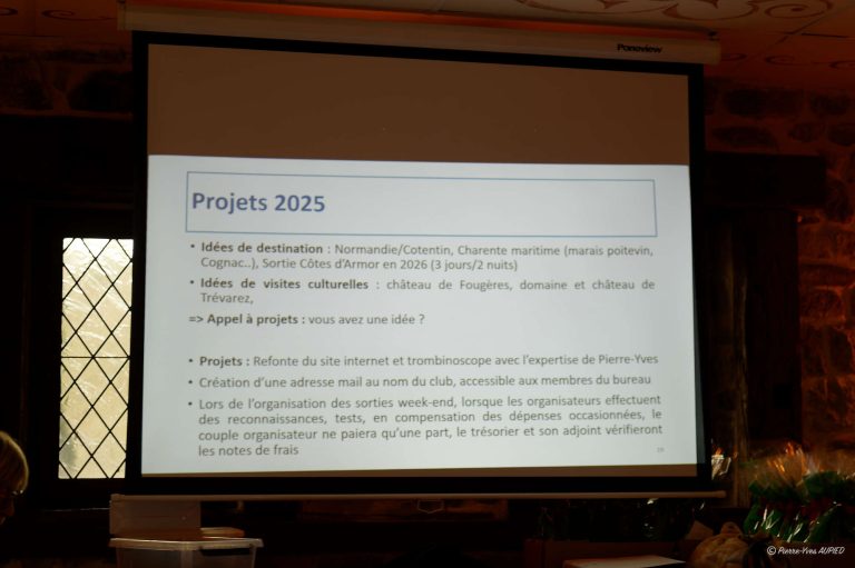 Assemblée générale du Club le 8 Décembre 2024 à Pont-Scorff Assemblée générale du Club le 8 Décembre 2024 à Pont-Scorff