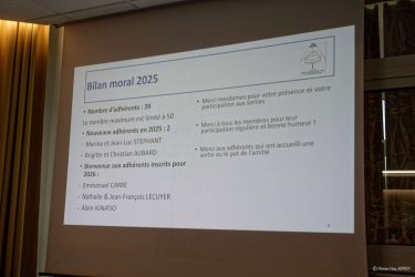 AG 2025 du Club le 8 décembre 2025 à Ploermel (56) à l'Hôtel du Roi Arthur AG 2025 du Club le 8 décembre 2025 à Ploermel (56) à l'Hôtel du Roi Arthur