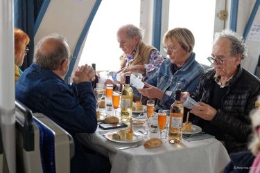 Sortie croisière dans le Golfe le 12 Avril 2026 : apéritif et déjeuner à bord de la vedette Jules Verne. Sortie croisière dans le Golfe le 12 Avril 2026 : apéritif et déjeuner à bord de la vedette Jules Verne.