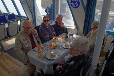 Sortie croisière dans le Golfe le 12 Avril 2026 : apéritif et déjeuner à bord de la vedette Jules Verne. Sortie croisière dans le Golfe le 12 Avril 2026 : apéritif et déjeuner à bord de la vedette Jules Verne.